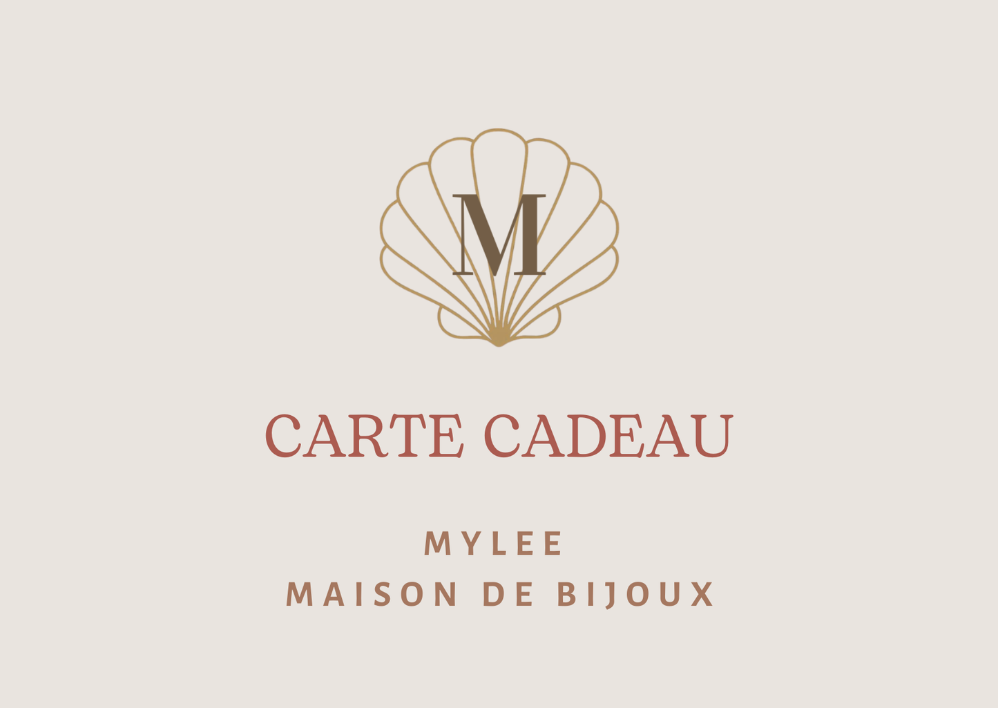Carte cadeau Mylee - Maison de bijoux